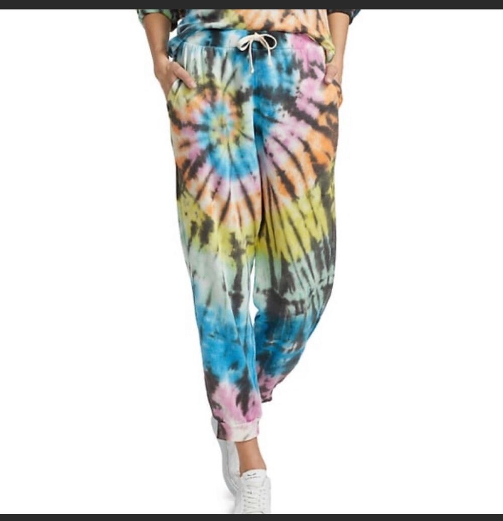 ELECTRIC & ROSE VENICE TIE DYE SWEATPANTS JOGGERS XS 100% COTTON